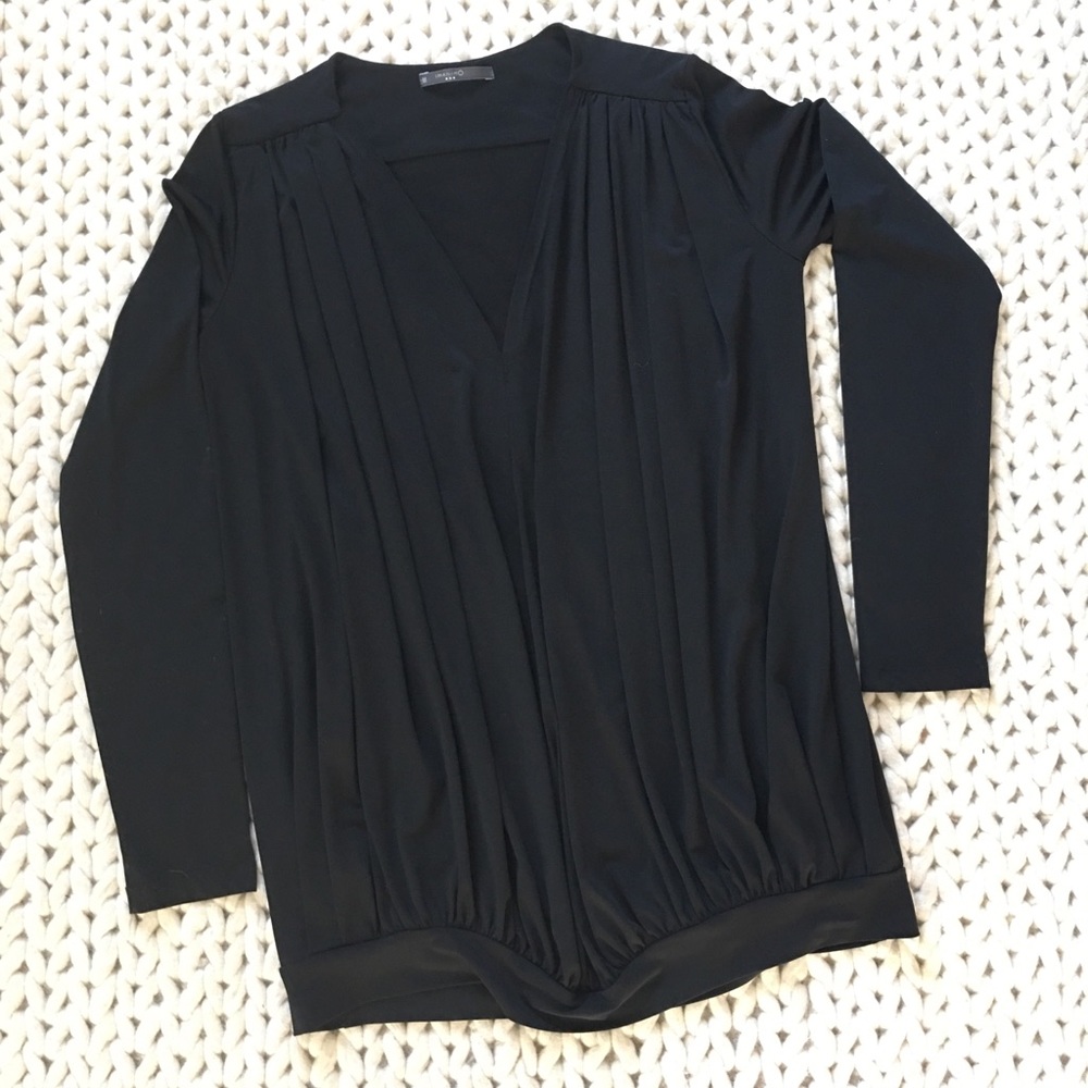 Black Maternity Blouse